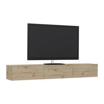 Comoda TV Elba, Stejar Artisan, 180 x 30 x 25 cm Comoda TV Elba, Stejar Artisan, 180 x 30 x 25 cm