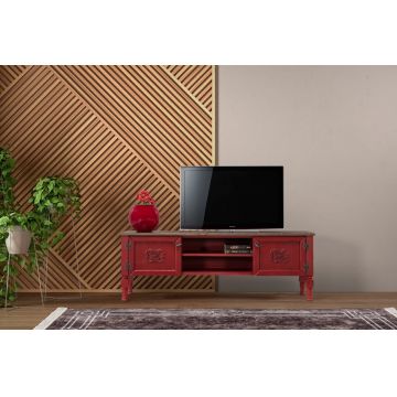 Comoda TV, Ephelia, Ada TV, 150x40x50 cm, MDF , Rosu