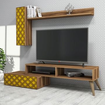 Comoda TV, Hommy Craft, Planet, PAL, Nuc / Galben Comoda TV, Hommy Craft, Planet, PAL, Nuc / Galben