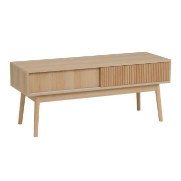 Comodă TV în culoare naturală 115x48x40 cm Naroa – Casa Selección