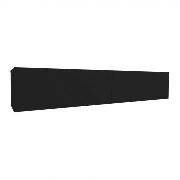 Comoda TV Isla, 2 Usi, Negru, 135 x 28 x 25 cm Comoda TV Isla, 2 Usi, Negru, 135 x 28 x 25 cm