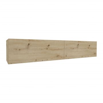 Comoda TV Isla, 2 Usi, Stejar Artisan, 135 x 28 x 25 cm Comoda TV Isla, 2 Usi, Stejar Artisan, 135 x 28 x 25 cm