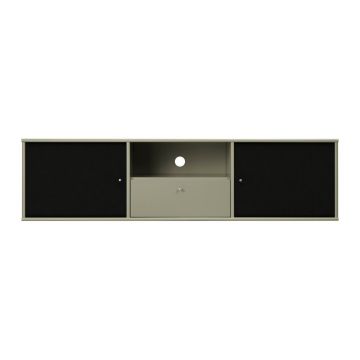 Comodă TV kaki/neagră 161x42x45 cm Mistral – Hammel Furniture
