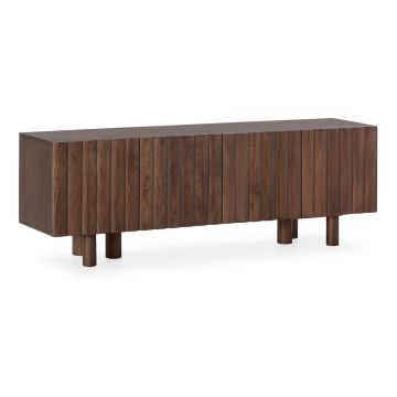 Comodă TV maro din lemn de mango 160x55x40 cm Tamira – MOME