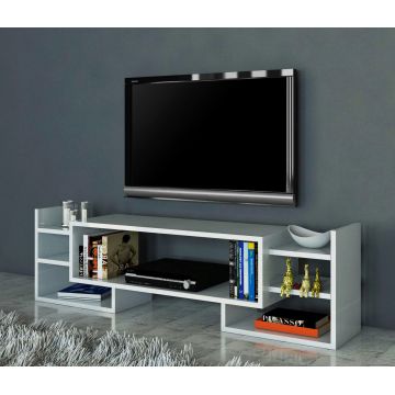 Comoda TV, Moblert, Sema, 115x38 cm, PAL, Alb Comoda TV, Moblert, Sema, 115x38 cm, PAL, Alb