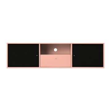Comodă TV neagră/roz 161x42x45 cm Mistral – Hammel Furniture