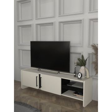 Comoda TV, Simple Form, UnicUtil, Crem-Negru