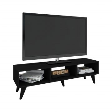 Comoda TV Tirro V1, Negru, 120 x 35 x 35 cm Comoda TV Tirro V1, Negru, 120 x 35 x 35 cm