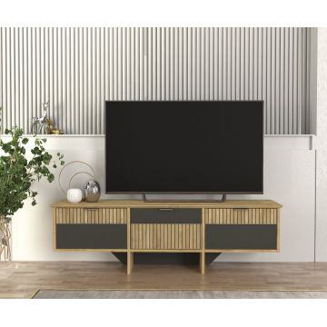 Comodă Tv Urban Harmony, 150 x 35 x 53 cm, Safir-Antracit, UnicUtil