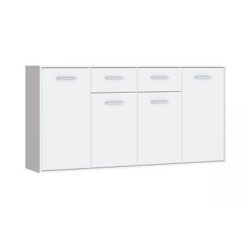 Consola din melamina Drepen Alb 162x34x82cm Consola din melamina Drepen Alb 162x34x82cm