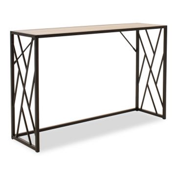 Consola Ivy nuc -  neagra 120x35x75cm Consola Ivy nuc -  neagra 120x35x75cm