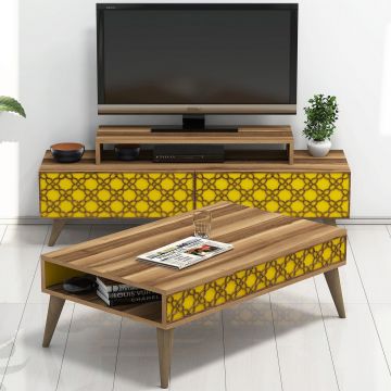 Set mobilier living, Hommy Craft, City, PAL, Nuc / Galben Set mobilier living, Hommy Craft, City, PAL, Nuc / Galben