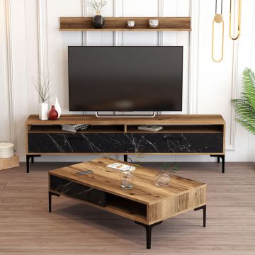 Set mobilier living, Hommy Craft, Istanbul, PAL, Nuc / Negru