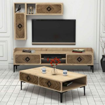 Set mobilier living, Hommy Craft, Samba, PAL, Stejar Set mobilier living, Hommy Craft, Samba, PAL, Stejar