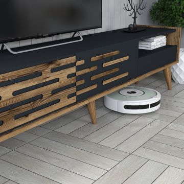 Set mobilier living, Hommy Craft, Valensiya, PAL, Nuc / Antracit Set mobilier living, Hommy Craft, Valensiya, PAL, Nuc / Antracit