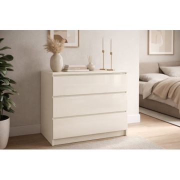 Comoda ARIA 3 sertare, 70x40x77cm, Alb