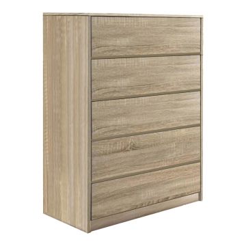 Comoda din mdf Kuanger , Natural 80x40x109cm