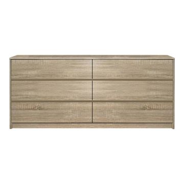 Comoda Kuanger cu sertare din MDF  Natural 120x40x70 cm