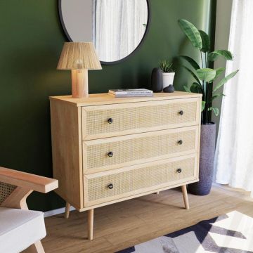 Comoda Oslo cu 3 sertare 90x39x79cm