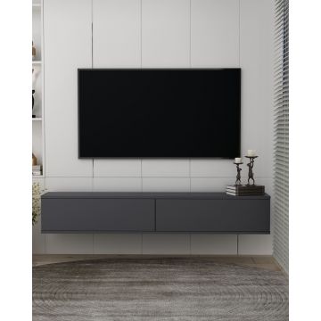 Comoda TV, Hanah Home, Aris, 120x25.8x29.6 cm, PAL , Antracit
