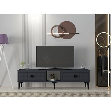 Comoda TV, Hanah Home, Yuka 150, 150x41x30 cm, PAL , Antracit
