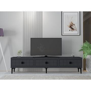 Comoda TV, Hanah Home, Yuka 180, 180x41x30 cm, PAL , Antracit