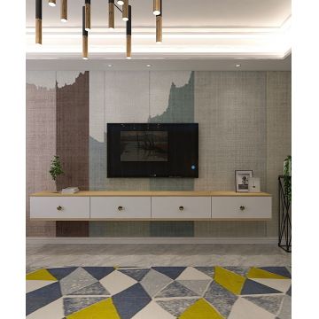 Comoda TV, Hanah Home, Zuzu Double, PAL , Stejar Safir / Alb