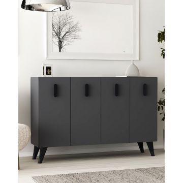 Consola, Hanah Home, 8180KM-64, 120x75x29.6 cm, PAL , Antracit