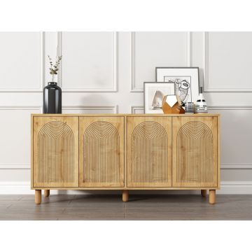 Consola, Hanah Home, Doresta, 150x73x36 cm, PAL, Maro