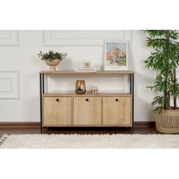 Consola, Hanah Home, Solace, PAL, Stejar / Negru