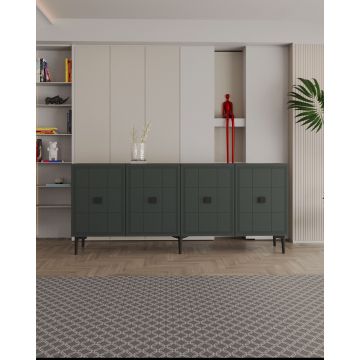 Consola, Hanah Home, Yuka 150, 150x75x32 cm, PAL , Antracit