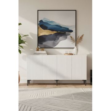 Consola, Hanah Home, Zeynep 150, 150x75x32 cm, PAL , Alb