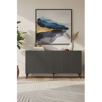 Consola, Hanah Home, Zeynep 150, 150x75x32 cm, PAL , Antracit