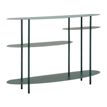 Consola, Mauro Ferretti, Saturn, 118x34x82 cm, metal, turcoaz