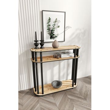 Dulap, Hanah Home, Cruise, 90x30x84 cm, MDF , Stejar