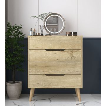 Dulap, Hanah Home, Flora, 78x95x45 cm, PAL, Maro