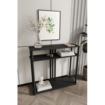 Dulap, Hanah Home, Garcia, 90x30x84 cm, MDF , Negru