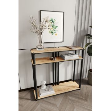 Dulap, Hanah Home, Garcia, 90x30x84 cm, MDF , Stejar