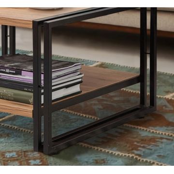 Set mobilier living, Sapphire, COSMO-TKM.13, PAL, Pin Atlantic / Negru