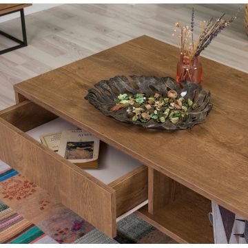 Set mobilier living, Sapphire, Laxus Takım 1, PAL, Nuc / Negru Set mobilier living, Sapphire, Laxus Takım 1, PAL, Nuc / Negru