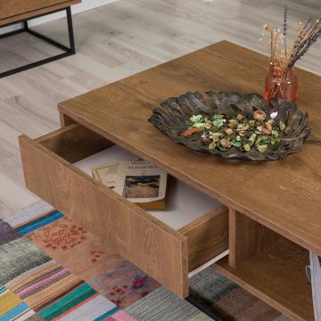 Set mobilier living, Sapphire, Laxus Takım 11, PAL, Nuc / Negru Set mobilier living, Sapphire, Laxus Takım 11, PAL, Nuc / Negru