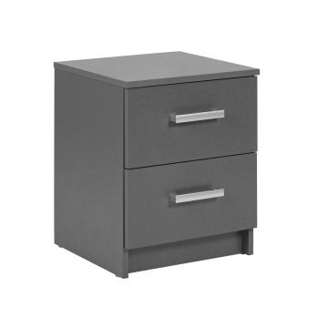 Comoda Elenzio 2, Inter Link, 41.2x40x50.8 cm, PAL, gri