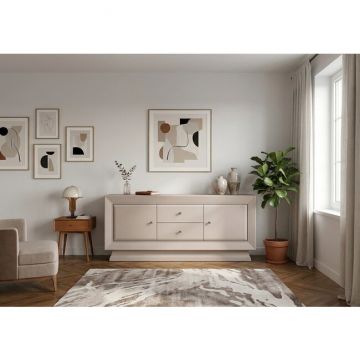 Comoda Largo RTV2D2S cu doua dulapuri si doua sertare 151,5x38x55 cm h culoare cashmire