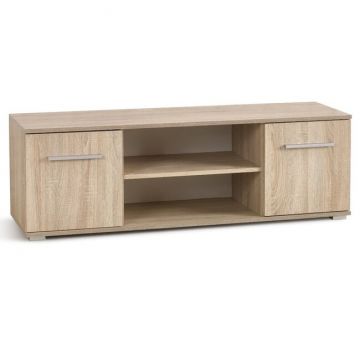 Comodă RTV1 Lima, finisaj elegant, PAL laminat, 137x40x44 cm, Sonoma