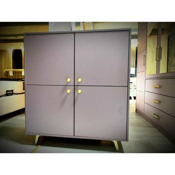 Comodă Siena D4, multiple compartimente, PAL melaminat, 100x41x112 cm,