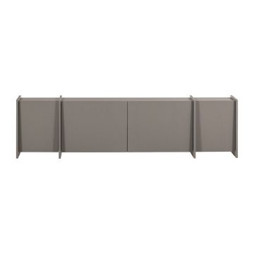 ComodÄTV gri cu aspect de lemn de frasin 200x53x44 cm Brock âu0080WOOOD