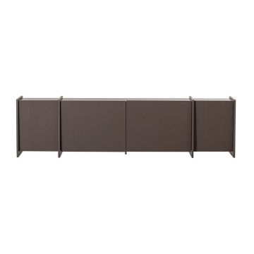 ComodÄTV maro Ã®nchis cu aspect de lemn de frasin 200x53x44 cm Brock âu0080WOOOD
