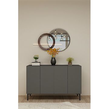 Consola, Hanah Home, Aplos 120, 120x79x32 cm, Antracit