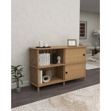 Consola, Hanah Home, Avena, 120x79x40 cm, Stejar