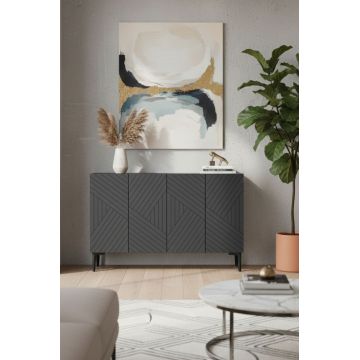 Consola, Hanah Home, Ferro 120, 120x75x32 cm, Antracit